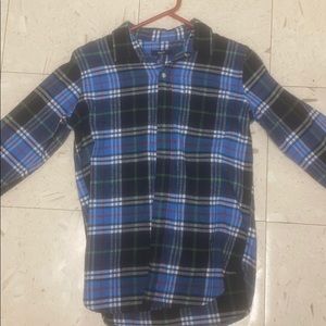 Blue boys flannel
